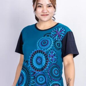 Cotton Printed Embroidery Tops